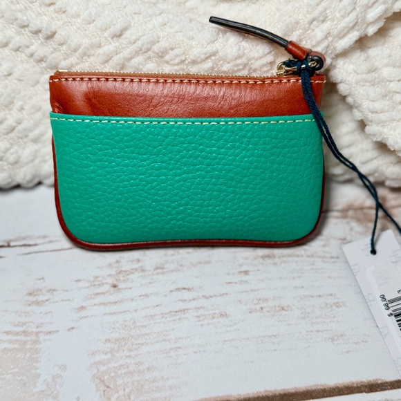 NWT Dooney & Bourke Pebble Grain Small Coin Case - Spearmint 🦄 - Picture 3 of 6